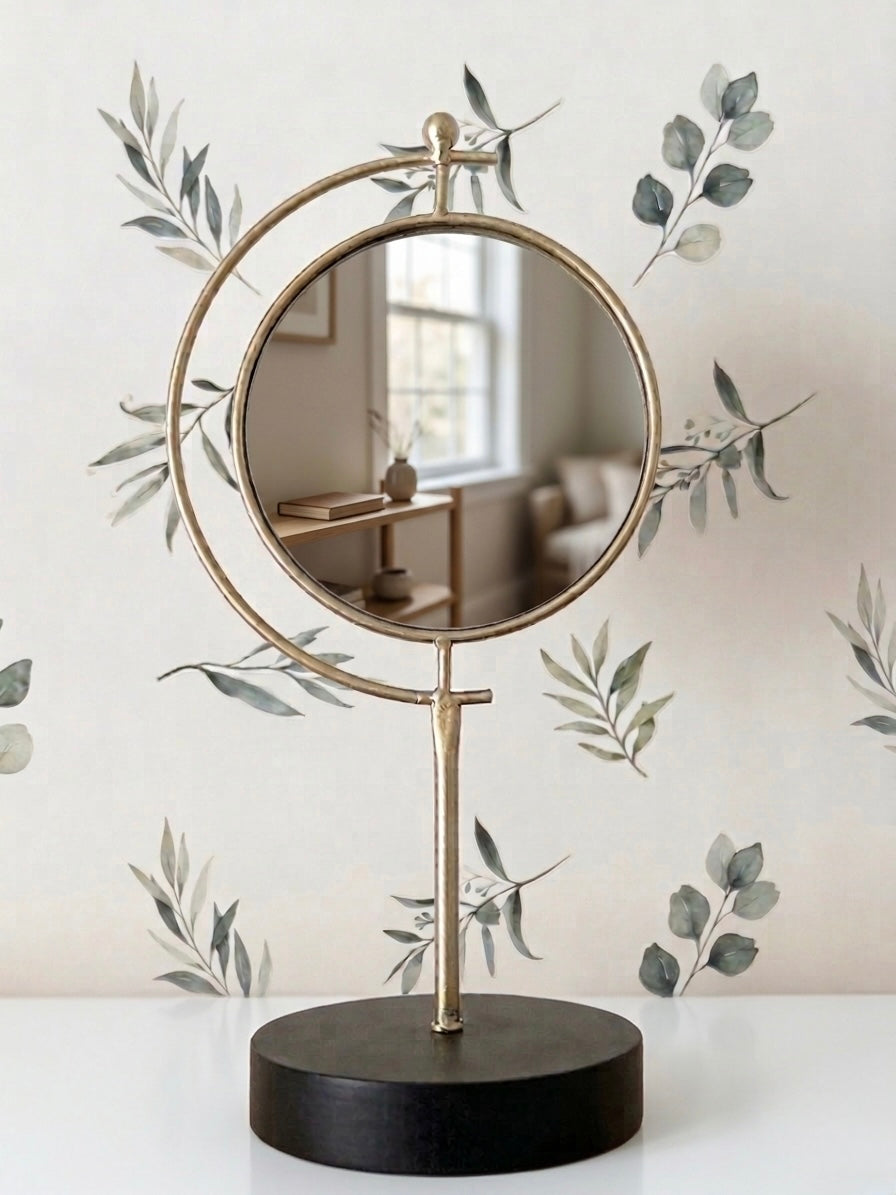 Vintage round mirror