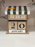 Green coffee corner calendar