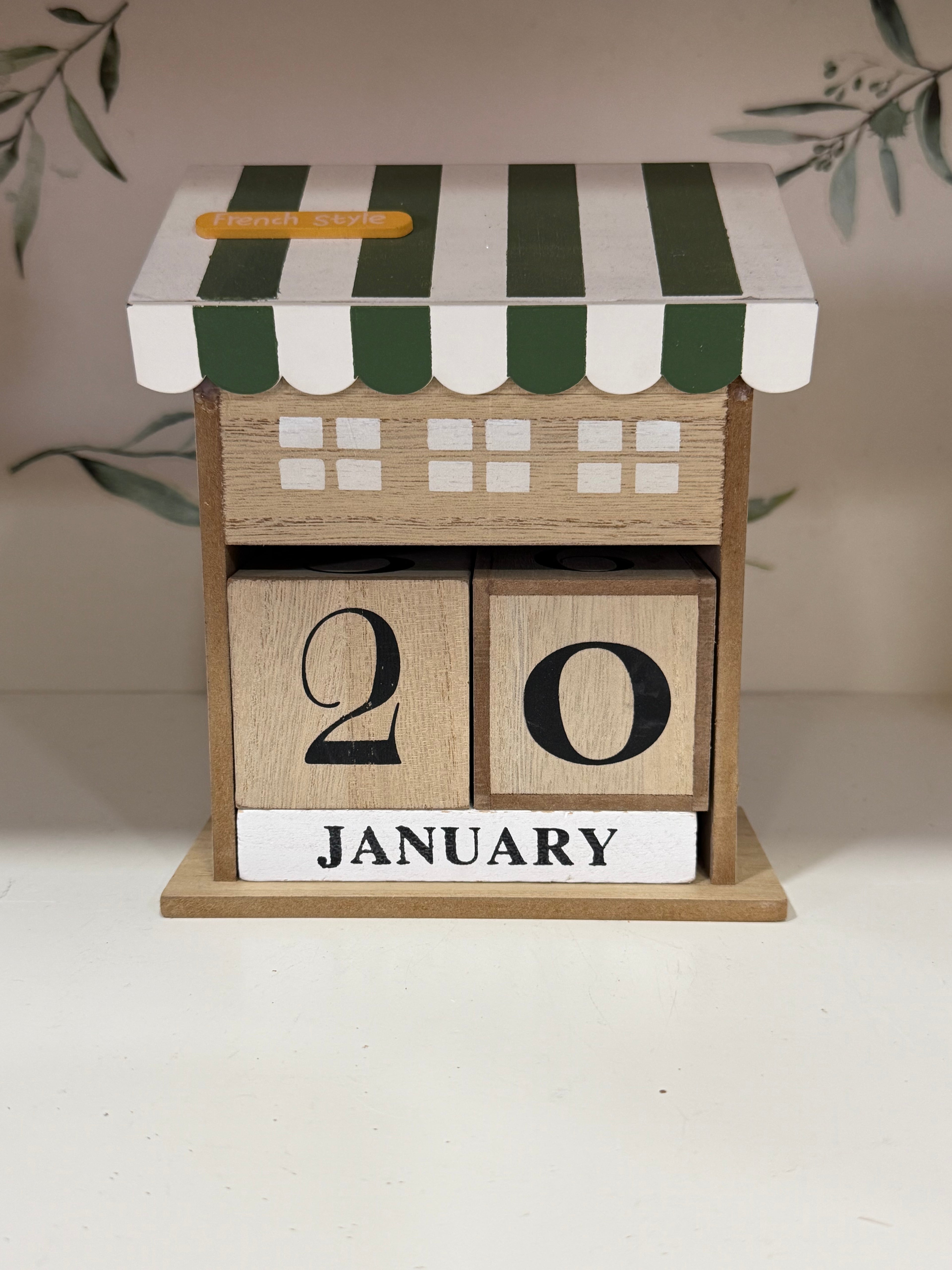 Green coffee corner calendar