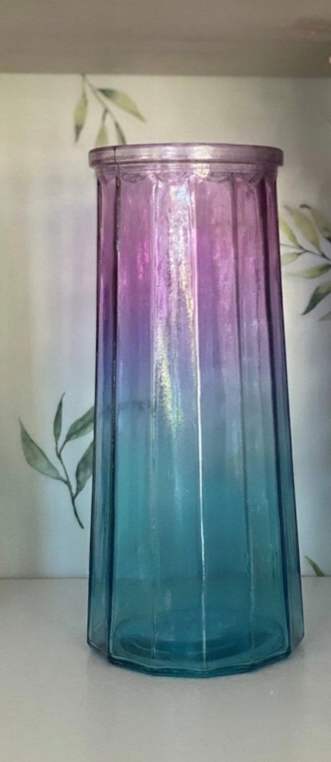 Glass long vases