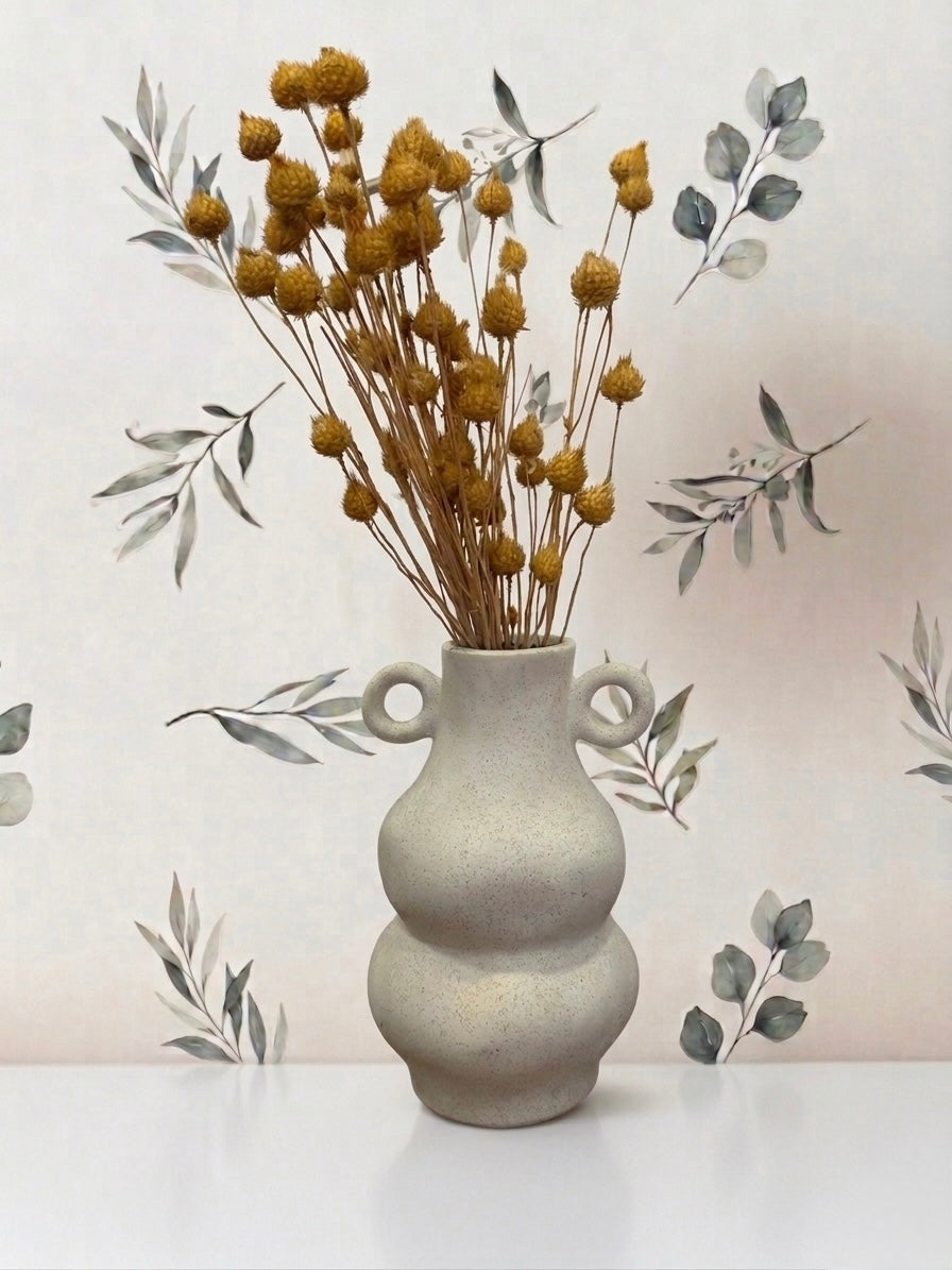 Clay brushed vases