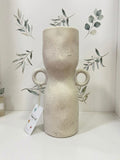 Clay brushed vases