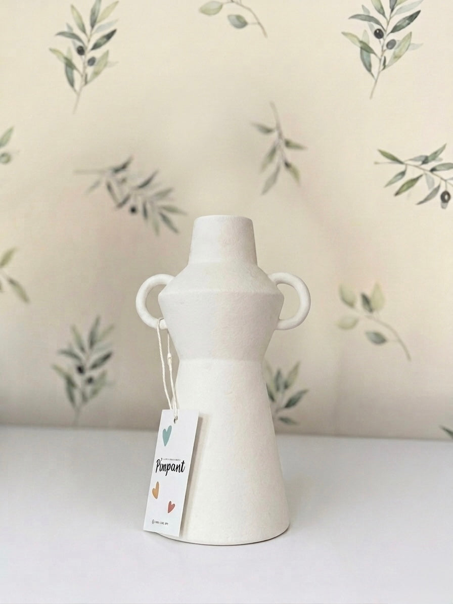 White clay vases