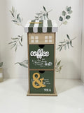 Green coffee corner 2 drawers