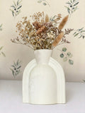White clay vases