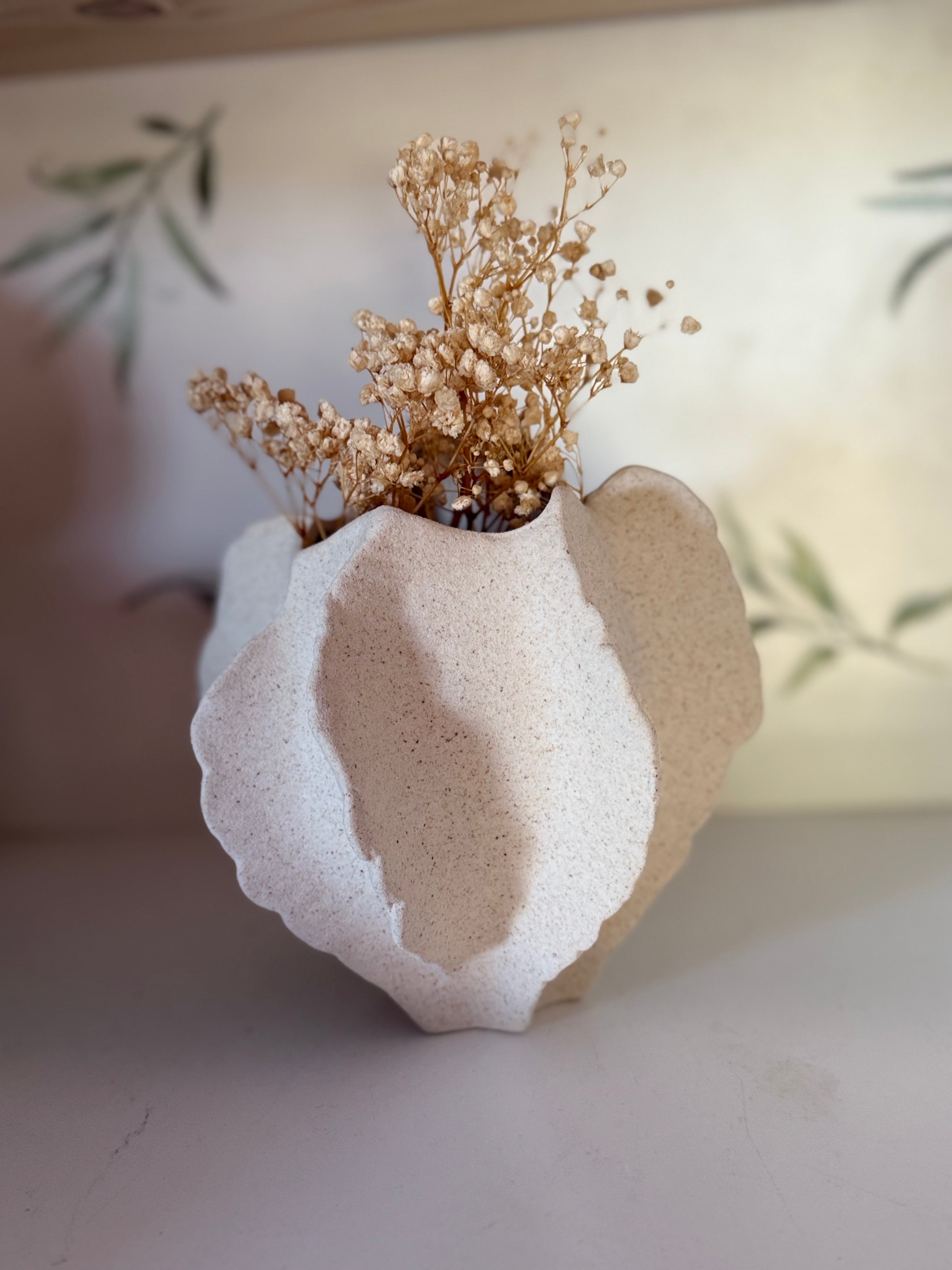 Seashell vase