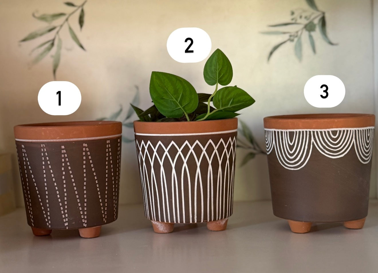 Medium plant pots